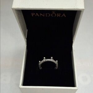 New Pandora Silver Tiara Ring